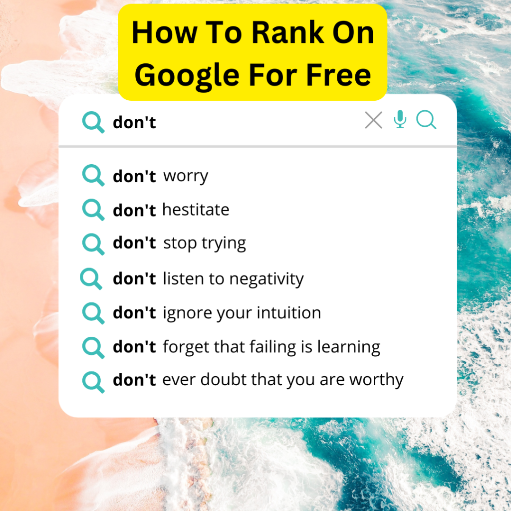 How To Rank On Google Without Paying For Ads